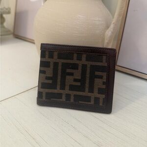Fendi Zucca Pattern Bifold Wallet